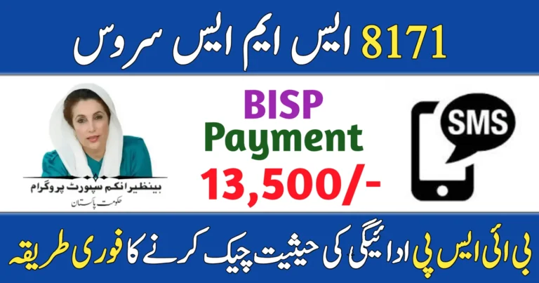 Check BISP Payment Instantly with 8171 SMS Service