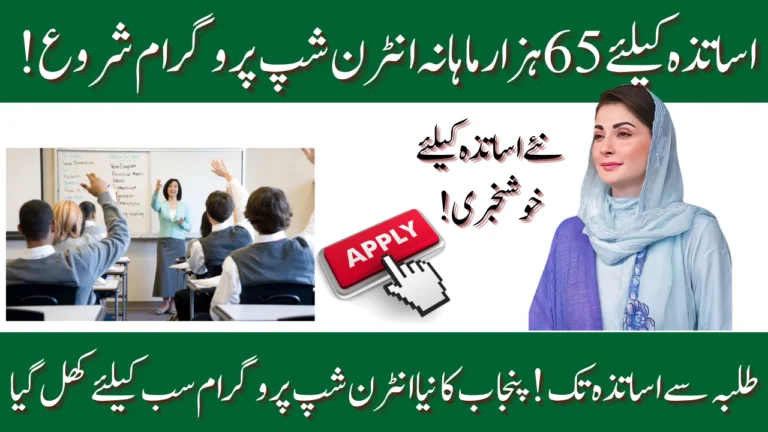 Punjab Intern Teachers Scheme 2025 Earn Rs. 65,000/Month Online Apply & Eligibility 4 Punjab Intern Teachers Scheme 2025