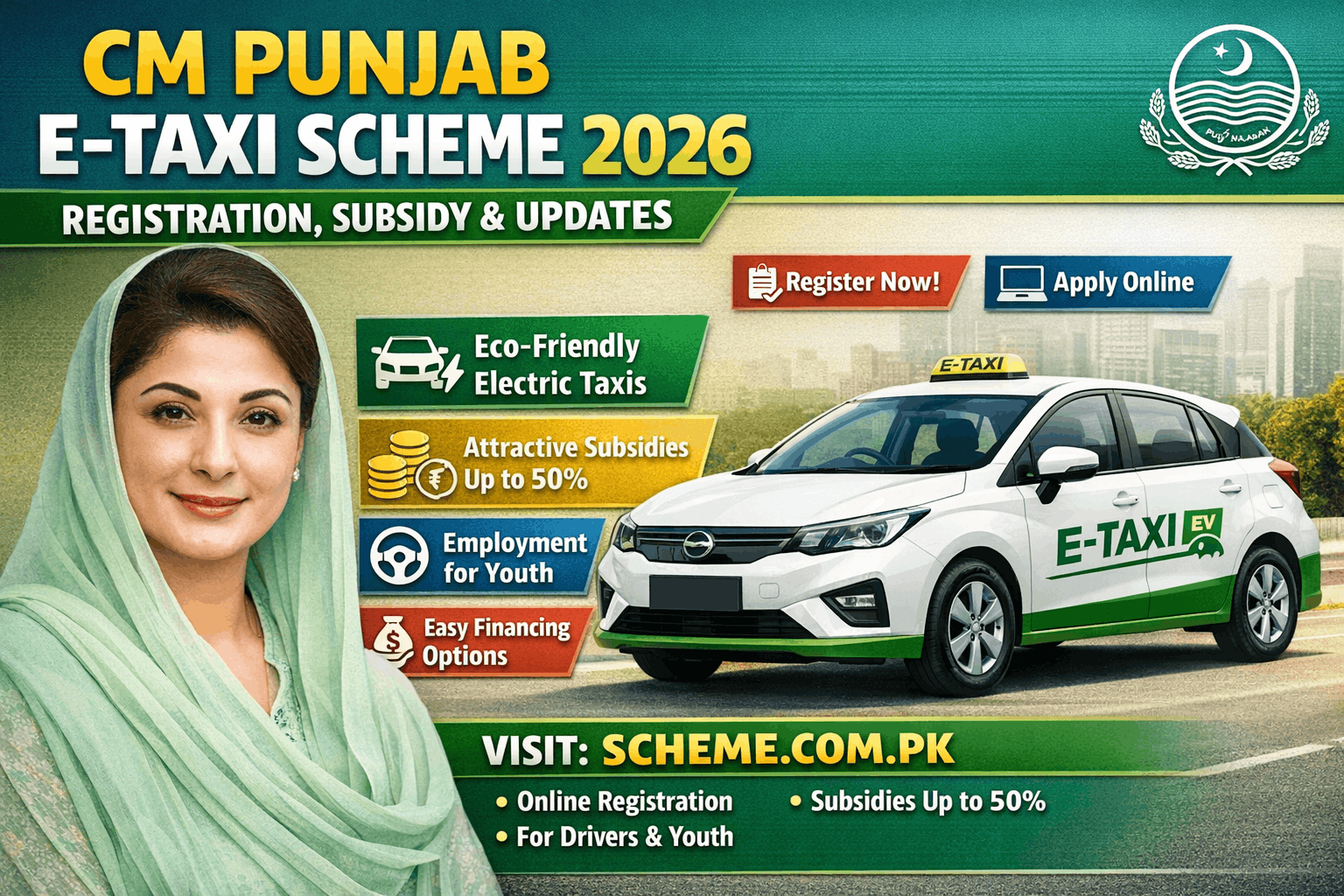 CM Punjab Launches E Taxi Scheme 2026 Registration, Subsidy & Updates 1 CM Punjab Launches E Taxi Scheme 2026