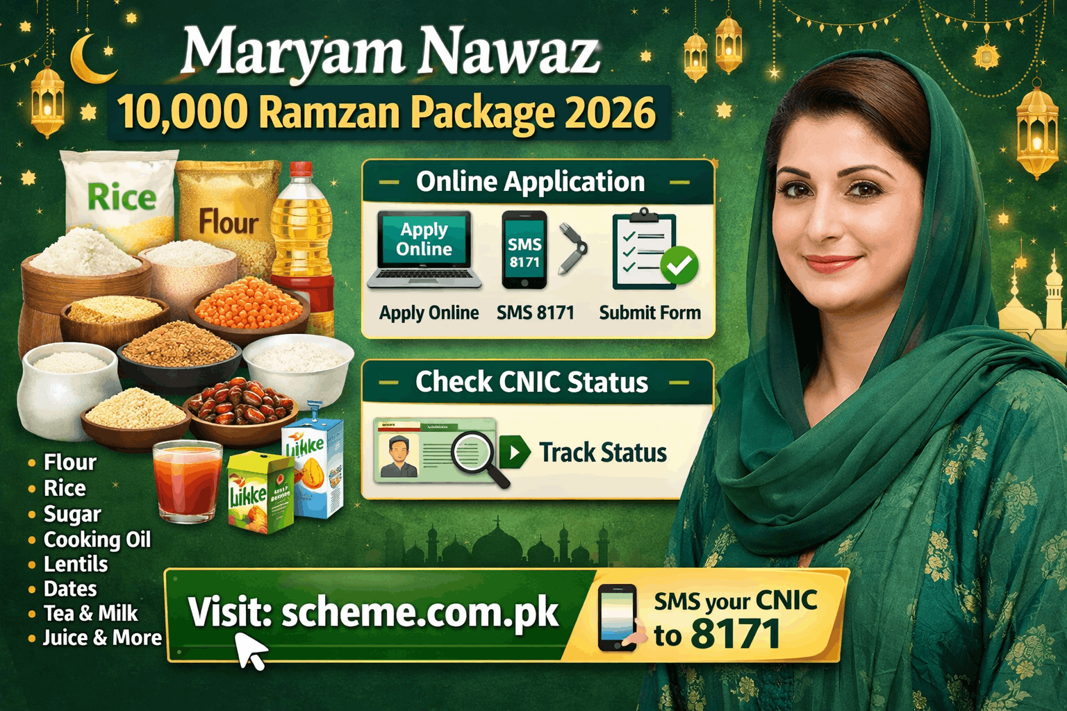Maryam Nawaz 10000 Ramzan Package 2026: Online Application and Status 1 Maryam Nawaz 10000 Ramzan Package 2026