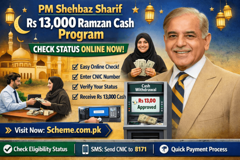 PM Shehbaz Sharif Rs 13000 Ramzan Cash